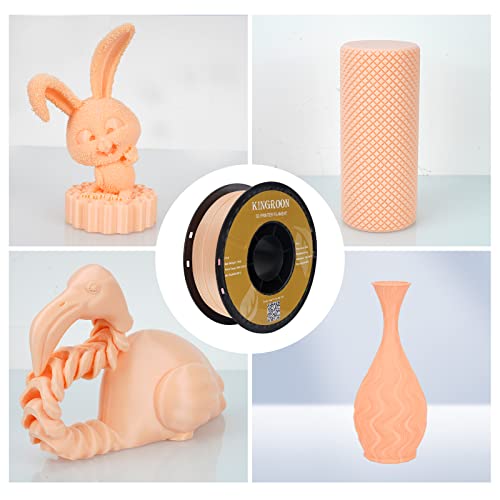 Kingroon PLA 3D Printer Filament for Skin Care Enthusiasts, Dimensional Accuracy +/- 0.02 mm, 1 kg Spool(|2lbs), 1.75 mm